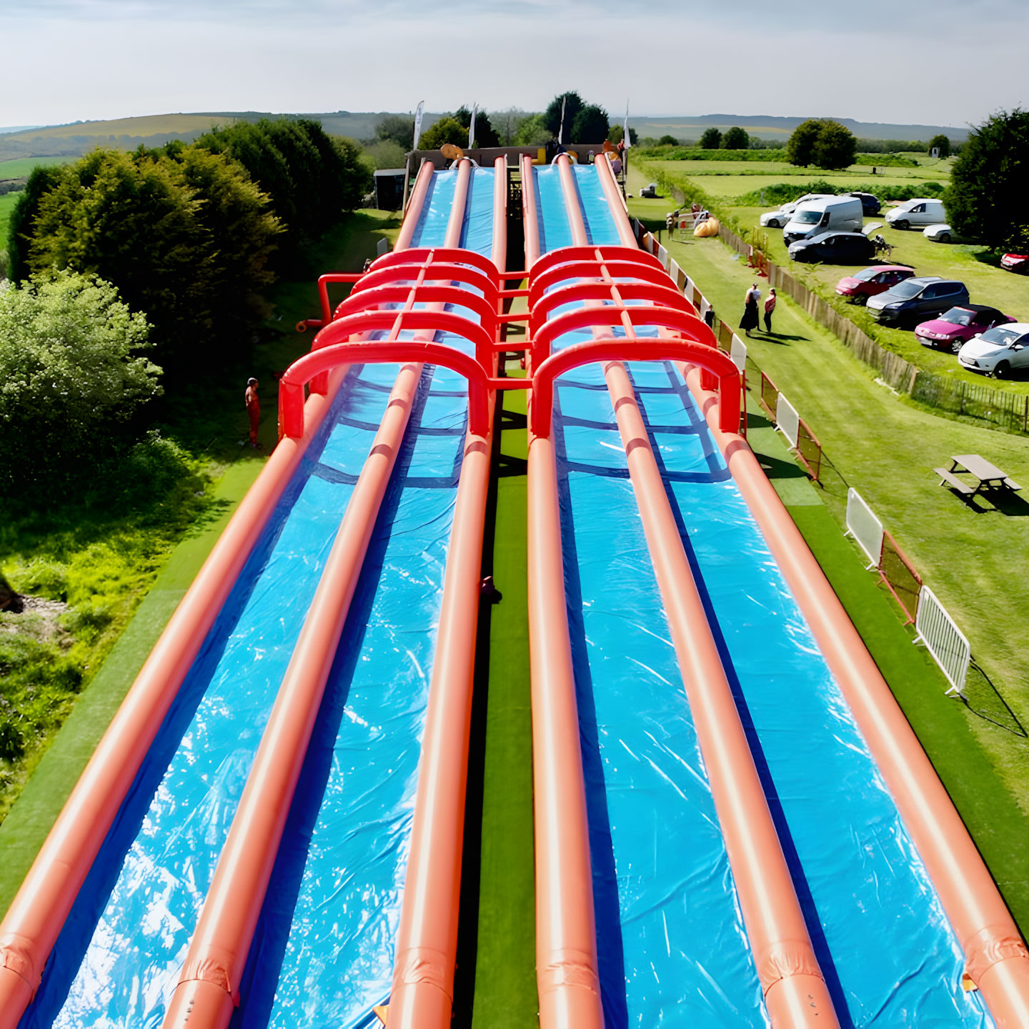 350ft slip and slide at Cornwall Slip and Slide